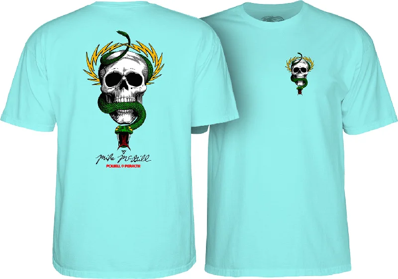 Powell Peralta McGill Skull and Snake T-shirt - Celadon Casual Formal Business