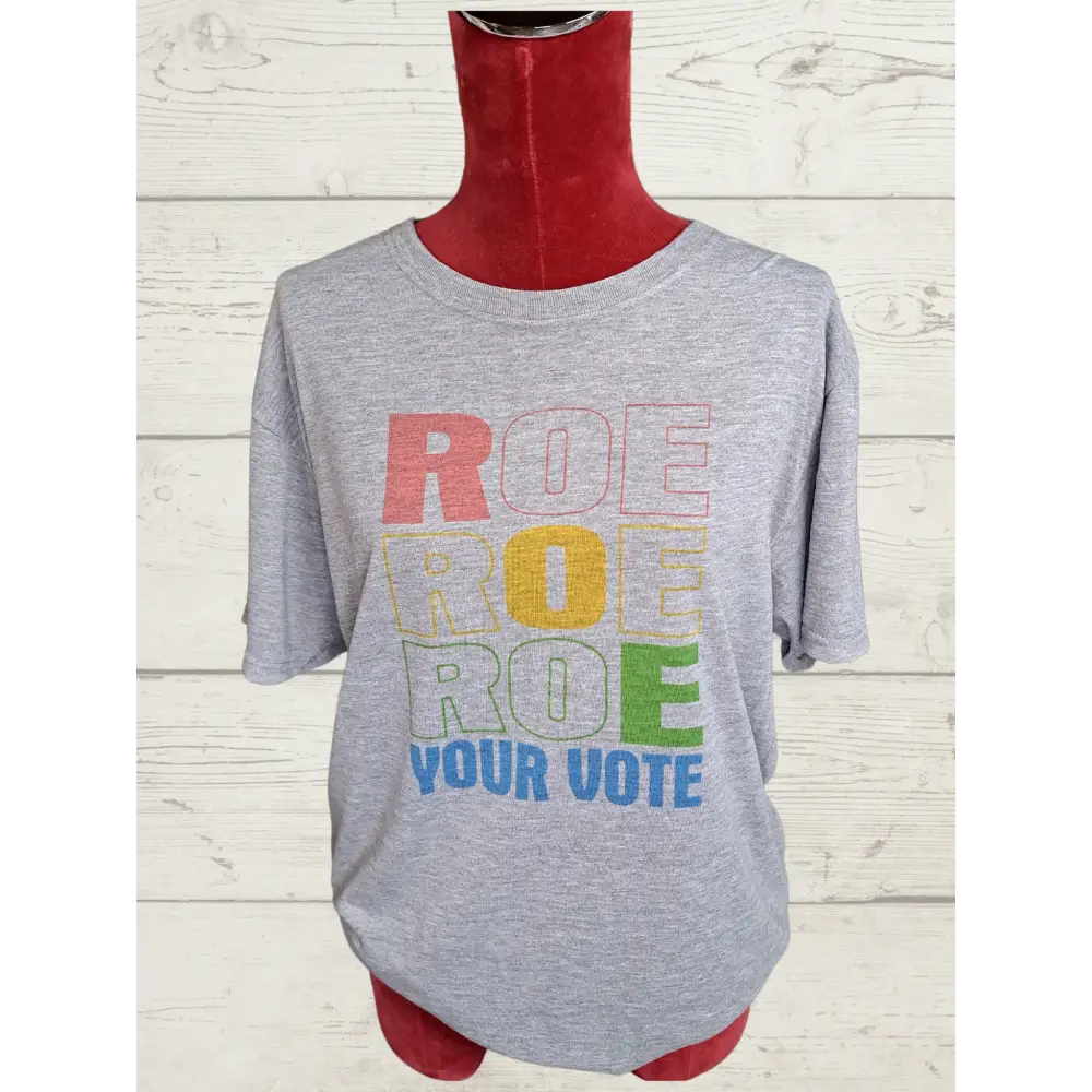 Roe your vote Unisex Shirt Ribbed T-Shirt High Neck Heavyweight