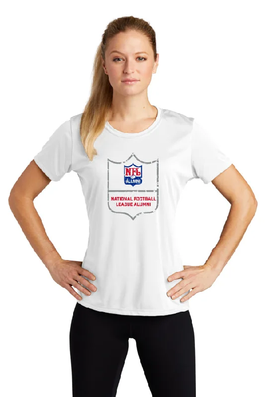 Sport-Tek® Ladies PosiCharge® Competitor™ Tee - Shield Graphic T-Shirt Round Neck Polyester