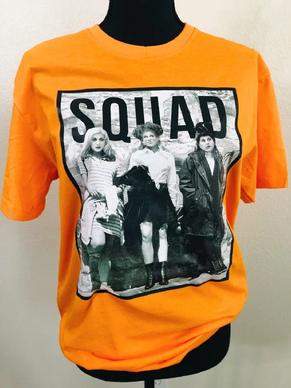 Squad Hocus Pocus Graphic Tee Oversized T-Shirt Spandex breathable