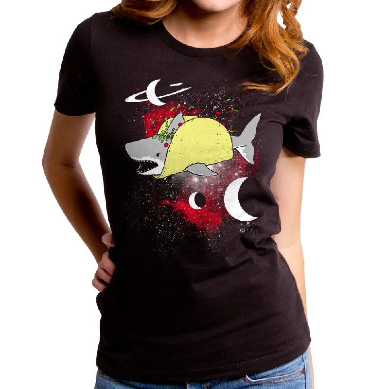 Taco Shark Women's T-Shirt Fleece Fabric Down Fabric Feather Fabric