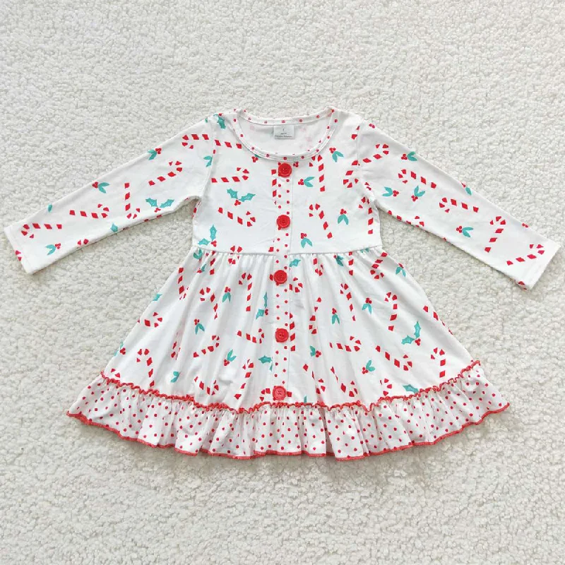 Christmas Baby Girls Dresses GLD0268 Crew Neckline Casual