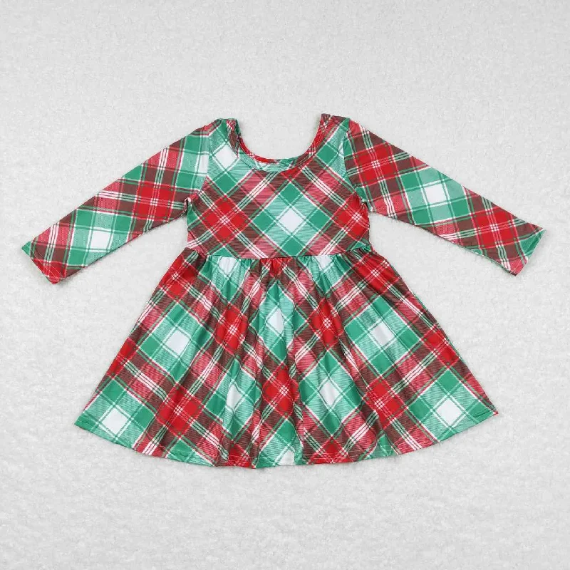 GLD0462 christmas long sleeve baby dress Casual Short Summer