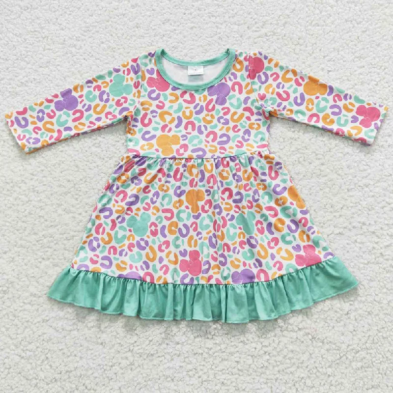 Hot Sale Girls Dress Long Sleeve Cartoon Dresses GLD0283 Tunics Stylish elegant