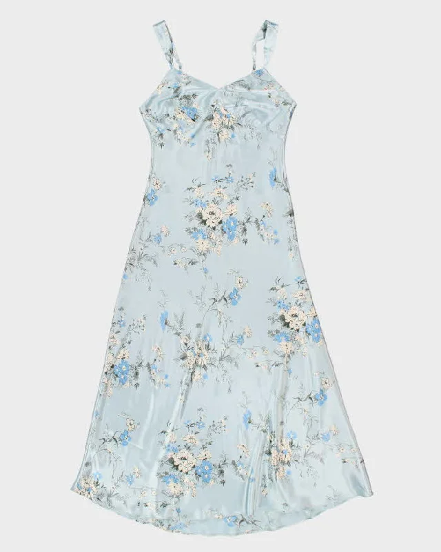 Jones New York Blue Floral Slip Dress - S Tunics Essential wardrobe