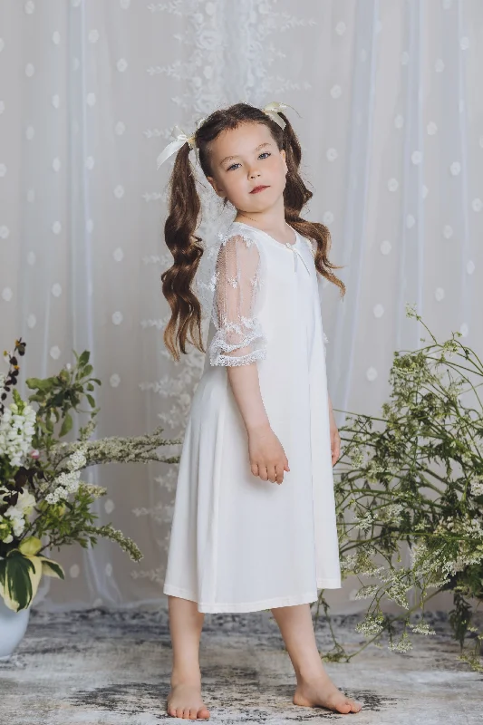 MELISSA - GIRLS NIGHTDRESS CREAM Tunics Occasion special