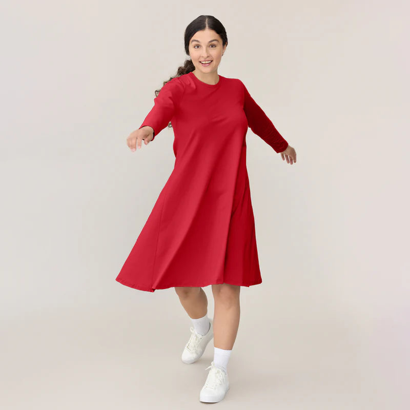 Tam Silk Bell Dress Tunics Fleece cozy