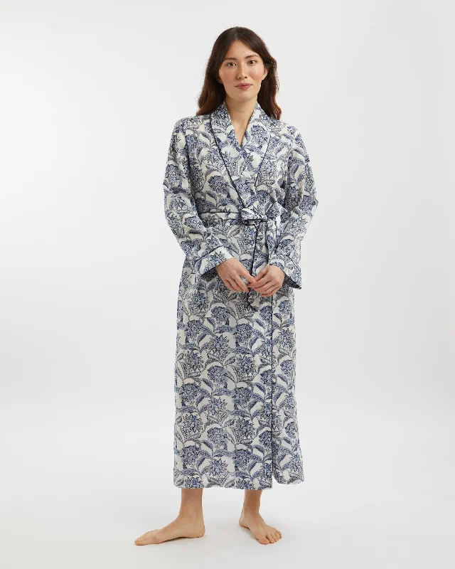 Women's Organic Cotton Dressing Gown Made with Liberty Fabric - Paradise Garden Tunics Recommended stylist